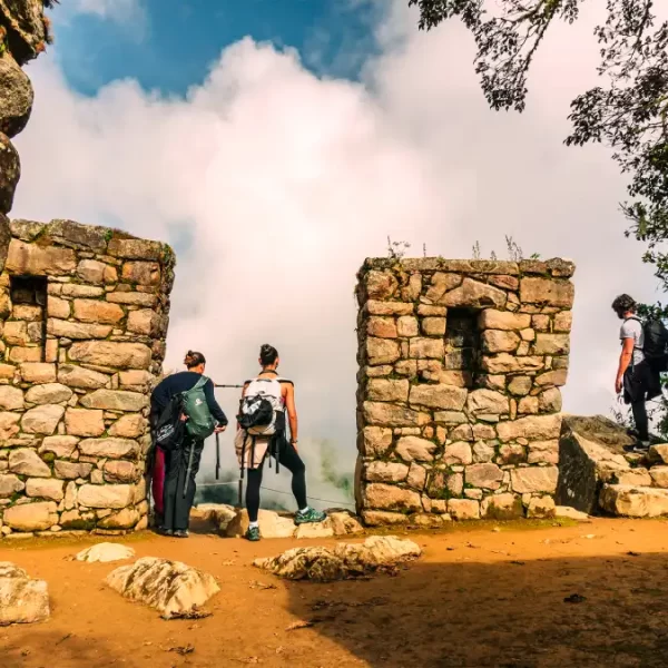 Scenic Moment on the Luxury Inca Trail for Families Family enjoying a scenic moment on the Luxury Inca Trail for Families with panoramic views of the Andes.